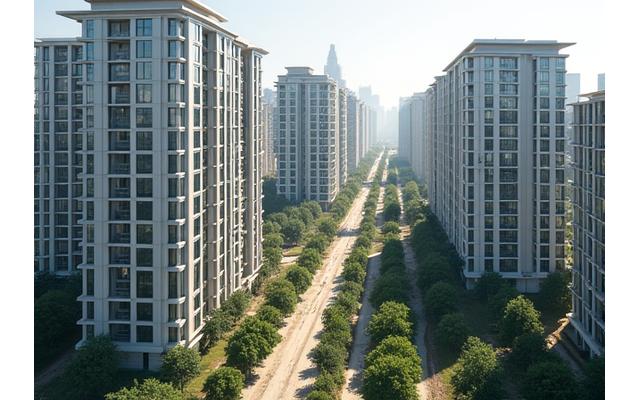 강남 신축 아파트 단지 전경