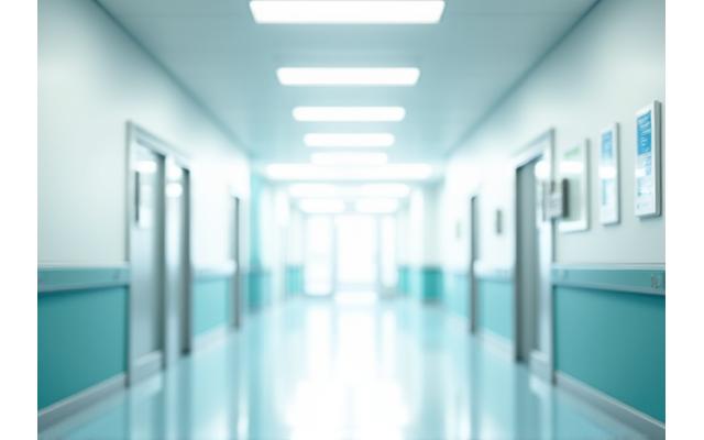 깨끗한 병원 복도